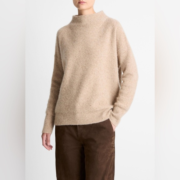 Vince Donegal Cashmere Funnel-Neck Sweater - Picture 4 of 10